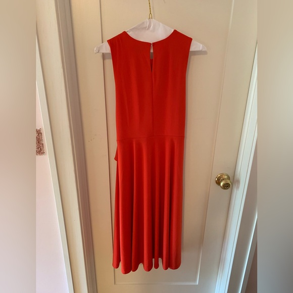 Ann Taylor Matte Tie Front Midi Dress - Picture 3 of 5